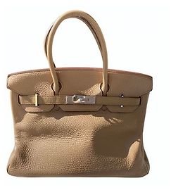 Bolsa de mão Hermès Birkin 30 em couro Togo Caramelo Caramelo