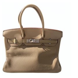 Hermès-Bolsos de mano-Caramelo