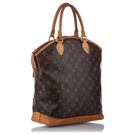 Louis Vuitton-Louis Vuitton Brown Monogram Lockit Vertical-Brown