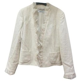 Marella boho voulants blazer jacket Eggshell