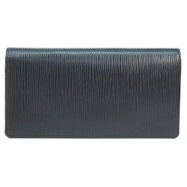 Louis Vuitton-Louis Vuitton portofeuilles Brazza Mens long wallet M60622 Noir-Black
