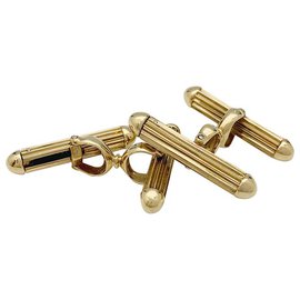 Autre Marque-Van Cleef & Arpels "Batonnets" cufflinks in yellow gold.-Other