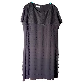 Weill-Black Weill dress size 48-Black