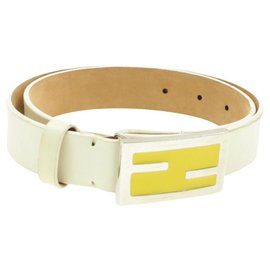 Fendi-Fendi belt-White