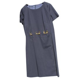 Weill-Navy dress Weill size 48-Navy blue