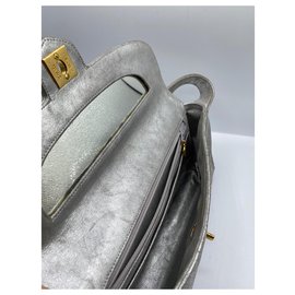 Chanel-Chanel baguette bag-Silvery