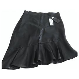 Just Cavalli Black Leatherette Skirt Black