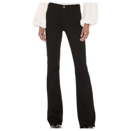 Frame Denim Vaqueros Le High Flare Negro