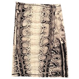 Gonna Just Cavalli Motivo Pitone Ecru Marrone Nero Grigio Crudo