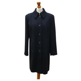 Marella-Manteau en pure laine noire Marella-Noir