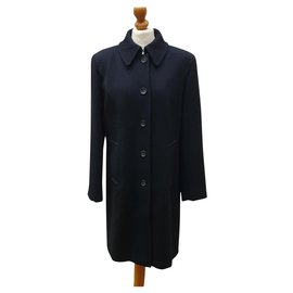 Marella-Marella pure black wool coat-Black