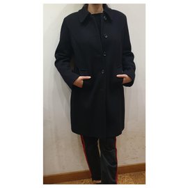 Marella-Manteau en pure laine noire Marella-Noir