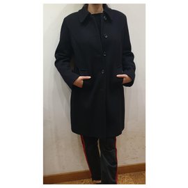 Marella-Marella pure black wool coat-Black