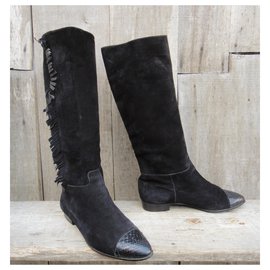 Prada-Prada vintage boots p 38,5-Black