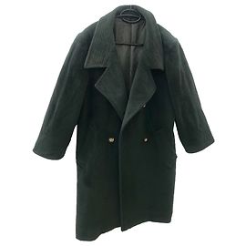 Max Mara Wollmantel dunkelgrün Dunkelgrün