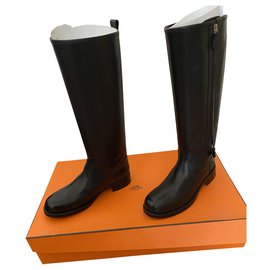 Hermès-Cavalieres Land Boots-Black