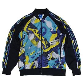 Giacca Adidas in Poliestere Multicolore Multicolore