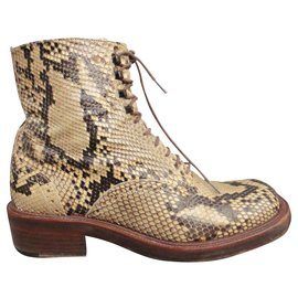 bottines Sartore en python p 38 Beige