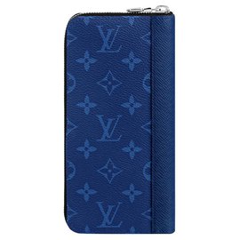 Louis Vuitton-Portefeuille LV zippy bleu-Bleu