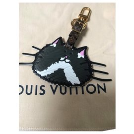 Louis Vuitton-Kürbis Katze-Braun,Schwarz,Pink,Weiß,Gold hardware