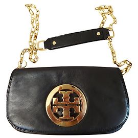 Pochette convertible authentique Tory Burch "Reva" Noir