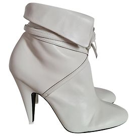 tom ford   NAPPA LEATHER WRAP BOOTIE   new White