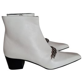 botines blancos. nuevo TOM FORD Blanco