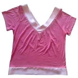 Modal bimatéria rosa maje e top de seda.1 (34-36) Rosa
