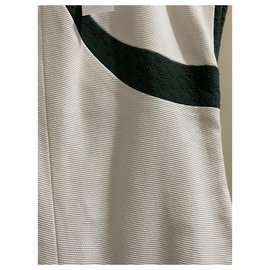 Chanel-Robes-Blanc cassé,Vert foncé