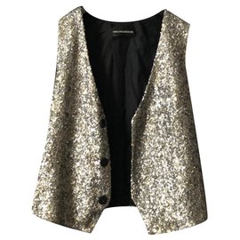 Zadig & Voltaire-Glamour giacca di paillettes-Argento