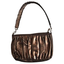 Repetto-Glamorous brown leather bag-Bronze
