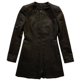 Emporio Armani-Black city coat-Black