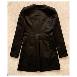 Emporio Armani-Black city coat-Black