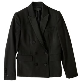 Stella Mc Cartney-Esmoquin negro chaqueta negra-Negro