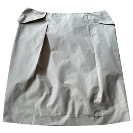 Prada-Prada skirt and belt-Beige