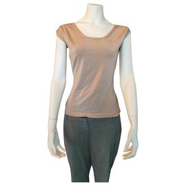 Chloé Silk Wrap Blouse Beige Beige