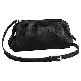 Louis Vuitton Scala mini pochette cuir Mahina noir Noir