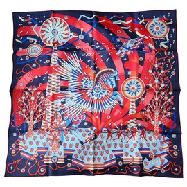 Hermès La Source de Pegase 90cm Blu