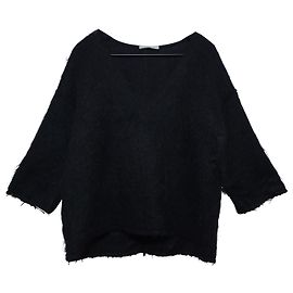 Autre Marque Pull oversize noir en mohair Gembalies M Noir