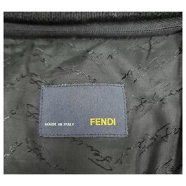 Fendi-FENDI Black Puffer Jacket Sz.40-Black