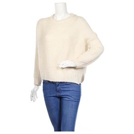 Pull oversize Maje beige en mohair et laine Beige