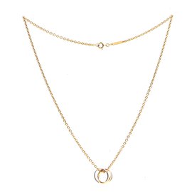 Cartier-cartier 18K Gold 750 Collier à breloques Trinity Ring-Doré