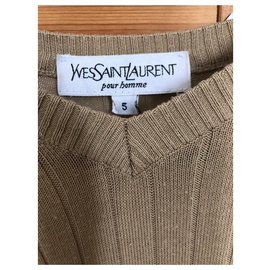 Yves Saint Laurent-Yves Saint Laurent beige Pullover, Gut wie neu-Beige