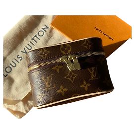 Louis Vuitton Nice Nano Brown Cloth Brown