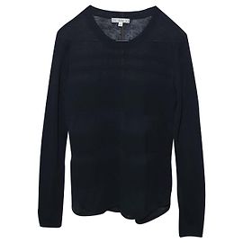 Blusa Dagmar negra transparente de manga larga Negro