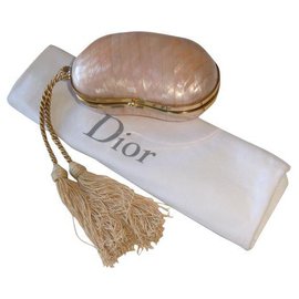 Christian Dior-Raro y coleccionista Minaudière Christian Dior-Rosa