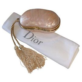 Rara e da collezione Minaudière Christian Dior Rosa