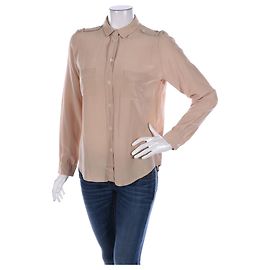 Filippa K Seidenhemd Beige M Beige