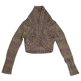 Cardigan Dkny Lana e Acrilico Multicolore Taglia S Multicolore