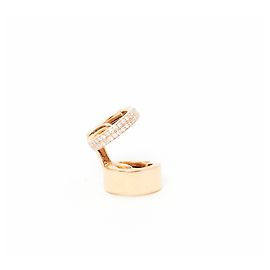 Repossi Berbero 18k oro rosa 2 righe diamanti D'oro